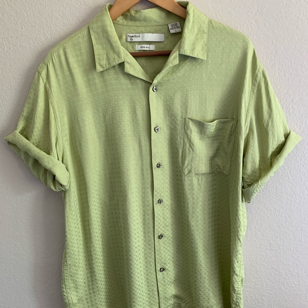 Perry Ellis 100% silk shirt